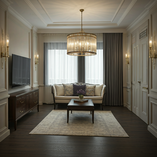 Staged luxury room