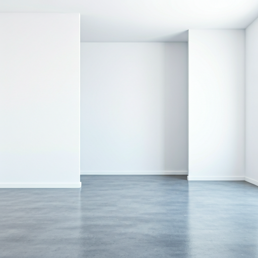 Empty room shown alongside its virtually staged version with modern decor